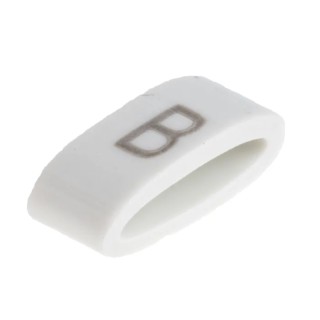 HellermannTyton Slide-On Cable Marker Black Pre-Printed Legend "B" for 1.8 to 6.3 mm Cable Diameter HODS85