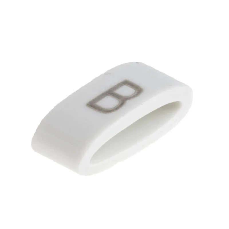 HellermannTyton Slide-On Cable Marker Black Pre-Printed Legend "B" for 1.8 to 6.3 mm Cable Diameter HODS85