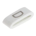 HellermannTyton Slide-On Cable Marker Black Pre-Printed D for 1.8 mm to 6.3 mm Cable HODS85
