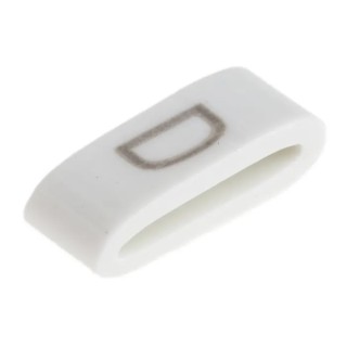 HellermannTyton Slide-On Cable Marker Black Pre-Printed D for 1.8 mm to 6.3 mm Cable HODS85