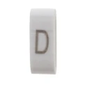 HellermannTyton Slide-On Cable Marker Black Pre-Printed D for 1.8 mm to 6.3 mm Cable HODS85