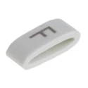 HellermannTyton Slide-On Cable Marker Black Pre-Printed "F" for 1.8 mm to 6.3 mm Cable Diameter HODS85