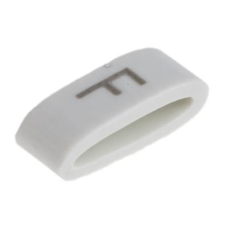 HellermannTyton Slide-On Cable Marker Black Pre-Printed "F" for 1.8 mm to 6.3 mm Cable Diameter HODS85