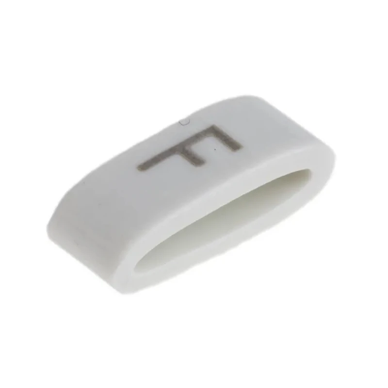 HellermannTyton Slide-On Cable Marker Black Pre-Printed "F" for 1.8 mm to 6.3 mm Cable Diameter HODS85