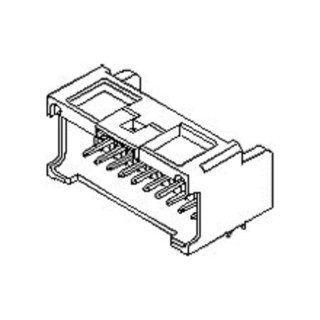 Molex MicroClasp Series Right Angle Through Hole PCB Header, 40 Contact, 2 mm Pitch, 2 Row, Shrouded 55959-4030