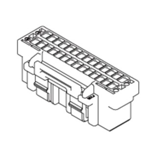 Molex CLIK-Mate Male Crimp Connector Housing 1.5 mm Pitch 12 Way 2 Row Straight 503149-1200