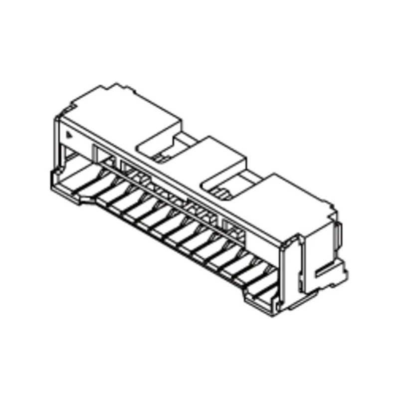 Molex CLIK-Mate Series Right Angle Surface PCB Socket 10-Contact 1 Row 1.5 mm Pitch Crimp 502585-1070
