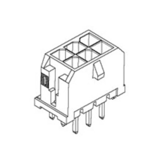 Molex Micro-Fit 3.0 Series Straight Through Hole PCB Header, 24 Contacts, 3 mm Pitch, 2 Row, Shrouded 43045-2428