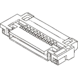 Molex 0.5 mm Pitch 40 Way Right Angle Female FPC Connector Surface Mount Solder 51296-4094