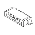 Molex 1 mm Pitch 12 Way Right Angle Female FPC Connector, Non-ZIF 52793-1270