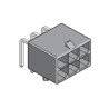 Molex Mega-Fit Series Right Angle Through Hole PCB Header 2 Contact 5.7 mm Pitch 2 Row Shrouded 76825-0002