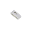 HellermannTyton Slide-On Cable Marker Black on White for 1.8-6.3 mm Cable Diameter HODS85