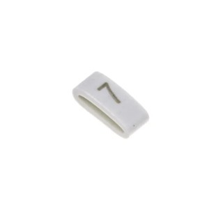 HellermannTyton Slide-On Cable Marker Black on White for 1.8-6.3 mm Cable Diameter HODS85