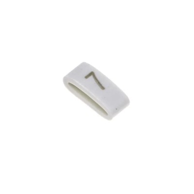 HellermannTyton Slide-On Cable Marker Black on White for 1.8-6.3 mm Cable Diameter HODS85