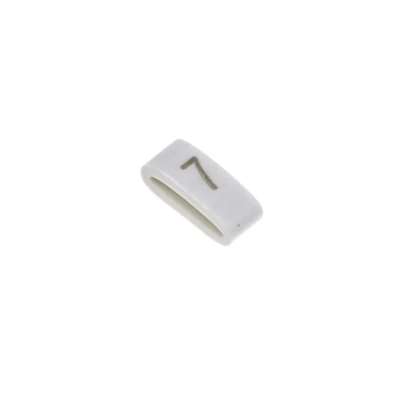 HellermannTyton Slide-On Cable Marker Black on White for 1.8-6.3 mm Cable Diameter HODS85