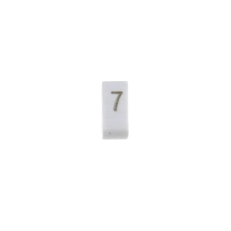 HellermannTyton Slide-On Cable Marker Black on White for 1.8-6.3 mm Cable Diameter HODS85