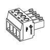 Molex 39500 Series Pluggable Terminal Block 3-Contact 3.5 mm Pitch 1 Row 300V Phosphor Bronze Housing 39500-0003