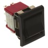 C & K DPDT On-On On-(On) Panel Mount Stainless Steel Rocker Switch 2A 250V AC 28V DC 7000 Series 7201J51ZQE22