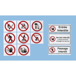 Brady Polyethylene Terephthalate Danger Keep Out Prohibition Sign PIC 202-DIA 200-B7541 (BRANDED)