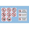 Brady Polyethylene Terephthalate Danger Keep Out Prohibition Sign PIC 202-DIA 200-B7541 (BRANDED)
