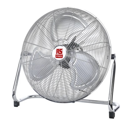 RS PRO 450 mm Blade Diameter Floor Desk Fan 3 Speed 230V AC with Type C EU Plug 179-2263