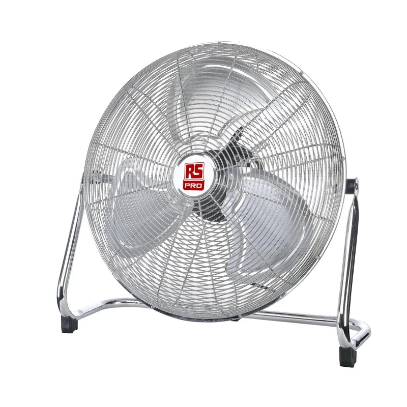 RS PRO 450 mm Blade Diameter Floor Desk Fan 3 Speed 230V AC with Type C EU Plug 179-2263