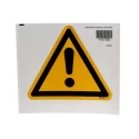 Brady Hazard Warning Sign Label Self-Adhesive Polyethylene Terephthalate 200mm x 173mm PIC 308-TRI 200-B7541 (BRANDED)