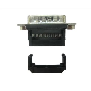 Amphenol Communications Solutions MHDM 9 Way Cable D-Sub Connector Female Screw Mount, Female Connector L17MHDM09+L77SDE09S