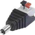 RS PRO DC Power Connector Straight Jack 5A 12V dc Cable Mount Male 9mm 179-2856