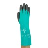 Ansell AlphaTec 58-735 Green Nitrile Work Gloves Size 8 with Acrylic Lining Chemical Resistant Cut Protection 58735080