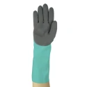 Ansell AlphaTec 58-735 Green Nitrile Work Gloves Size 8 with Acrylic Lining Chemical Resistant Cut Protection 58735080