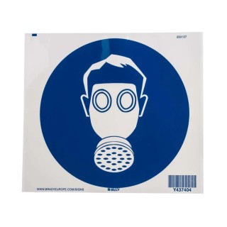 Brady Polyethylene Terephthalate Mandatory Sign Danger Keep Out Blue White 200mm PIC 253-DIA 200-B7541 (BRANDED)
