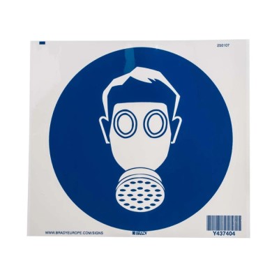Brady Polyethylene Terephthalate Mandatory Sign Danger Keep Out Blue White 200mm PIC 253-DIA 200-B7541 (BRANDED)