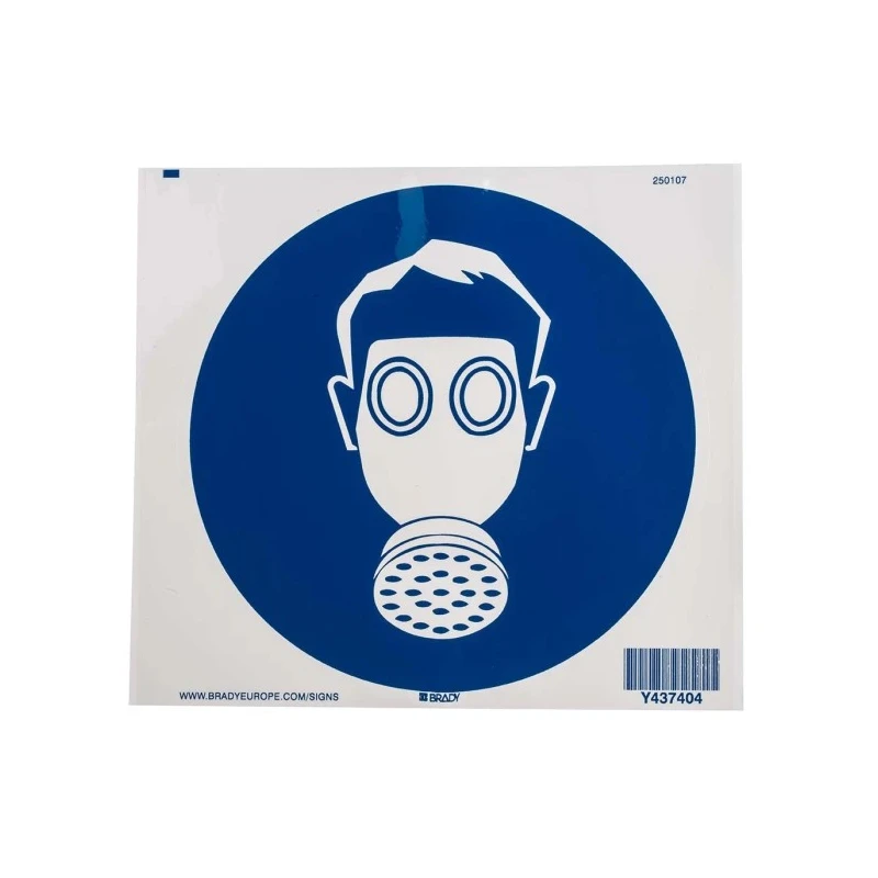 Brady Polyethylene Terephthalate Mandatory Sign Danger Keep Out Blue White 200mm PIC 253-DIA 200-B7541 (BRANDED)