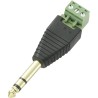 RS PRO Jack Connector 6.35 mm Cable Male 3 Plug Adapter 12V DC 5A 179-2853