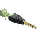 RS PRO Jack Connector 6.35 mm Cable Male 3 Plug Adapter 12V DC 5A 179-2853