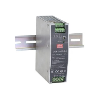 MEAN WELL DC/DC Converter , 48V DC Output, 5A, 33.6V–67.2V DC Input, DIN Rail Mount, 240W, -40°C to 70°C DDR-240C-48