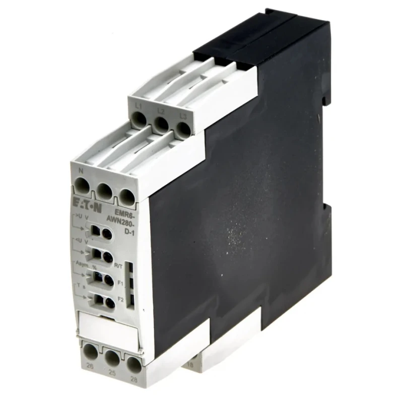 Eaton Phase and Voltage Monitoring Relay 180/280 V ac, Contact Configuration CO, DIN Rail Mount 184770 EMR6-AWN280-D-1