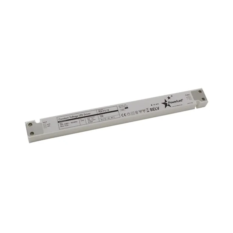 PowerLED LED Driver 24V 75W Constant Voltage with 3.12A Output IP20 Enclosed Design 