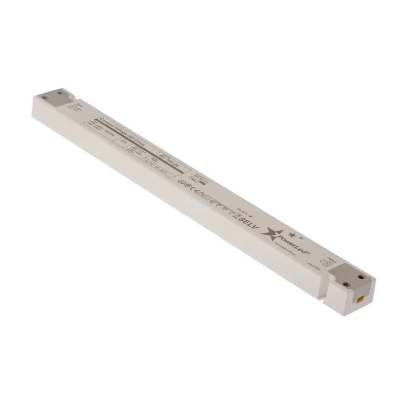 PowerLED IP20 1 Output Constant Voltage LED Driver, 24V, 100W, 4.17A, Screw Mount 