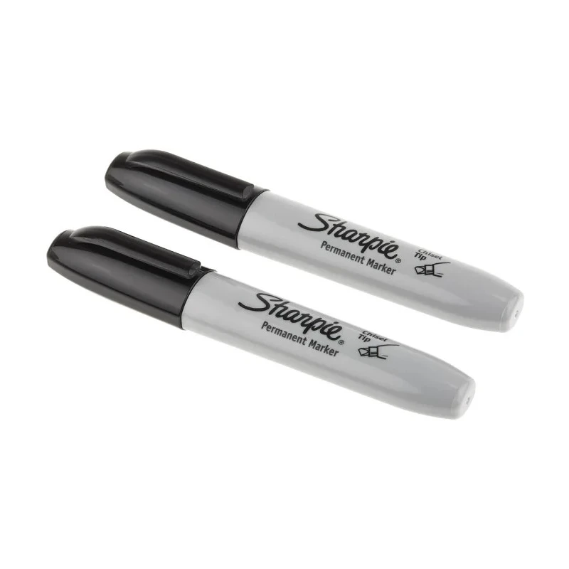 Sharpie Black Chisel Tip Permanent Marker Pen 2 Pcs Pack 1986195