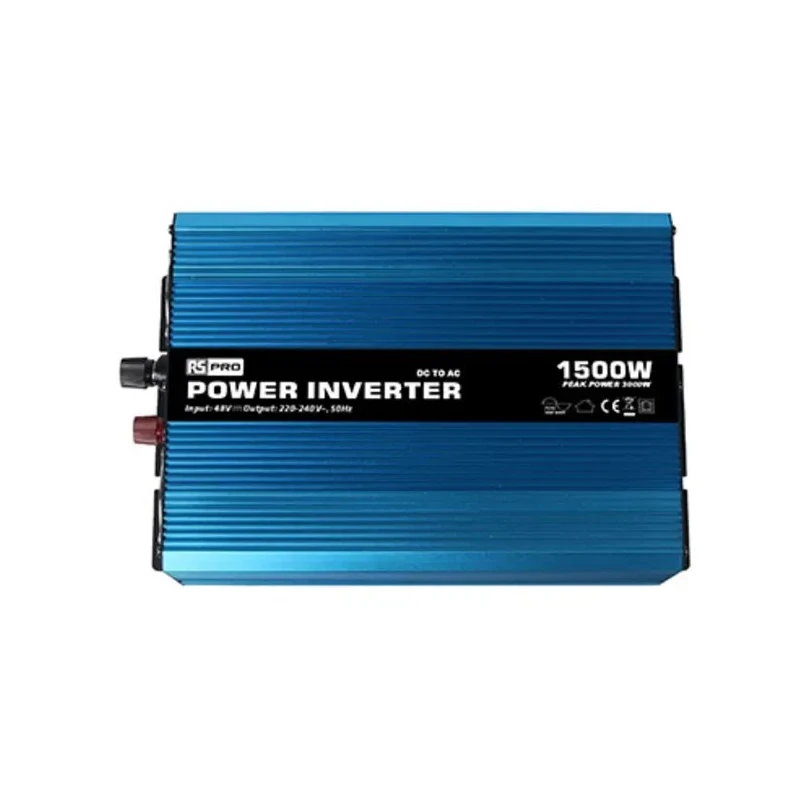 RS PRO Chassis Mount 1500W Power Inverter, 48V Input, 230V Output, 13.4A, 90% Efficiency, Model 179-3335
