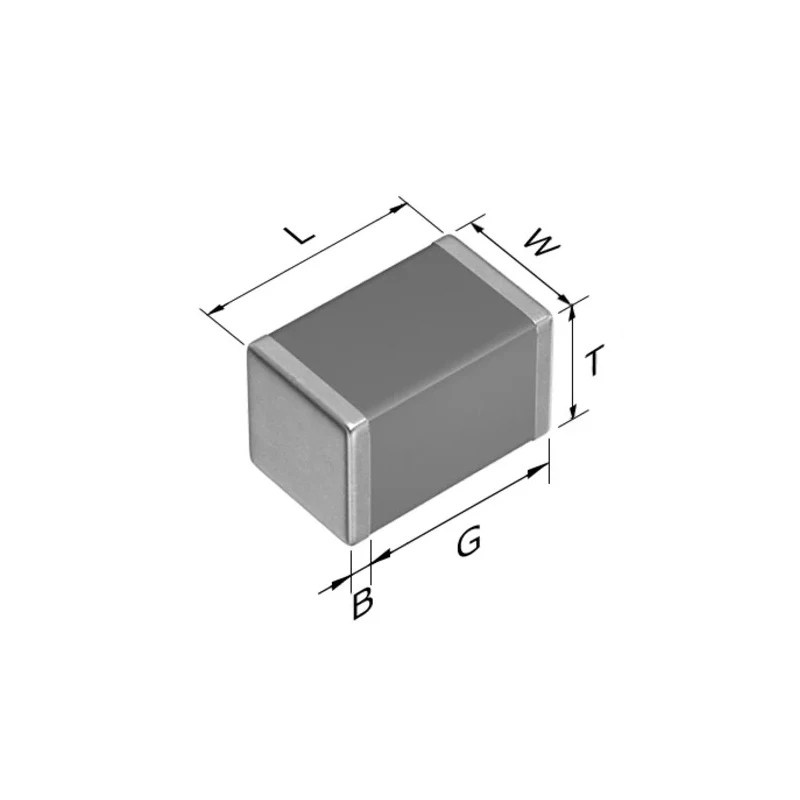 TDK 100 pF Multilayer Ceramic Capacitor 450V DC ±5 % Tolerance Surface Mount CGA4C4C0G2W101J060AA