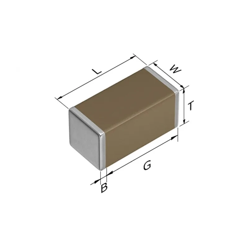 TDK 10 nF Multilayer Ceramic Capacitor, 630V DC, ±10 % Tolerance, Surface Mount, X7R Dielectric, CGA CGA5H4X7R2J103K115AE