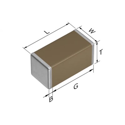 TDK 2.2 nF Multilayer Ceramic Capacitor 630V DC ±10 % Tolerance Surface Mount 1206 Package CGA5H4X7R2J222K115AA