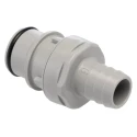 Colder Products Hose Connector 12.7 mm ID Threaded Polypropylene Body, Grey, 4.2 bar HFC22812