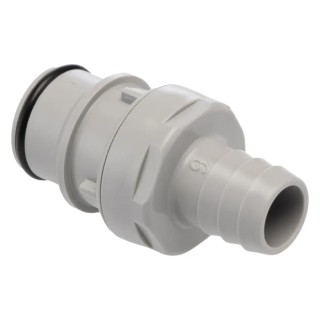 Colder Products Hose Connector 12.7 mm ID Threaded Polypropylene Body, Grey, 4.2 bar HFC22812