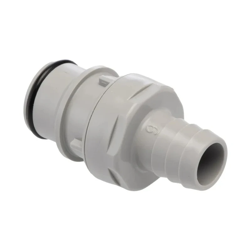 Colder Products Hose Connector 12.7 mm ID Threaded Polypropylene Body, Grey, 4.2 bar HFC22812