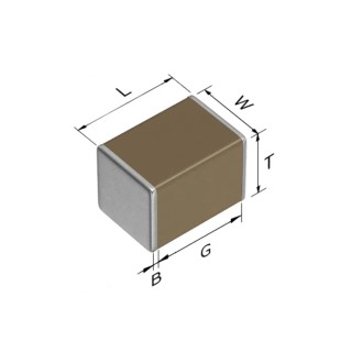 TDK 220 nF Multilayer Ceramic Capacitor 630V dc ±10 % Surface Mount X7T Dielectric C Series C4532X7T2J224K200KE
