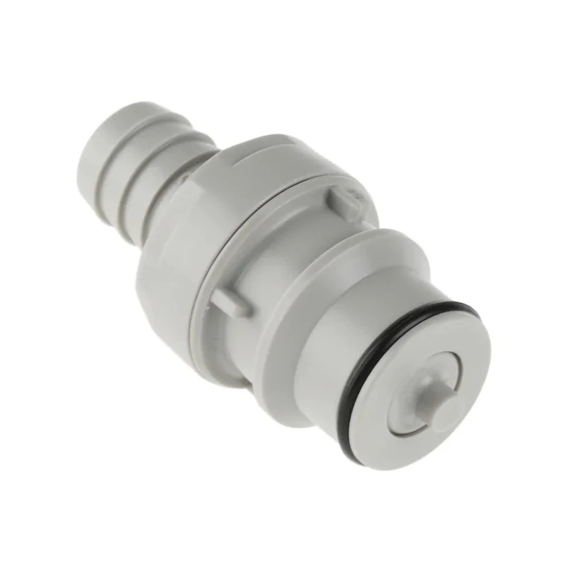 Colder Products Hose Connector 0.5 in ID Threaded Polypropylene Body Grey Color Max Pressure 4.2 bar Max Temp 71°C HFCD22812